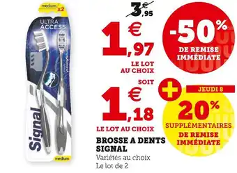 Hyper U Signal brosse a dents offre