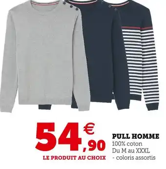 Super U Pull homme offre