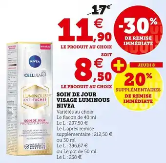 Nivea soin de jour visage luminous