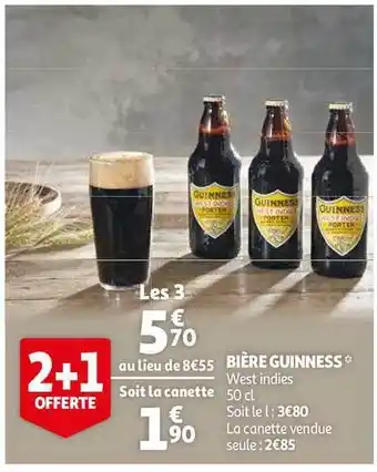 Auchan Bière Guinness offre