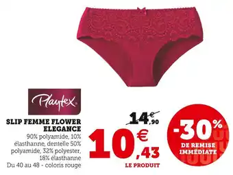 Playtex slip femme flower elegance