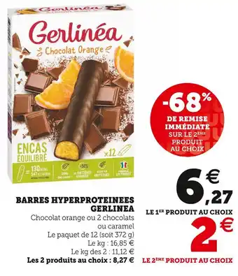 Hyper U Gerlinéa barres hyperproteinees offre