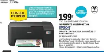 E.Leclerc Epson Imprimante Multifonction offre