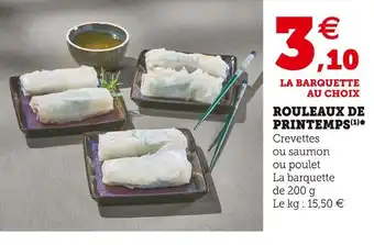Hyper U Rouleaux de printemps offre