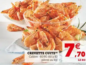 Hyper U Crevette cuite offre