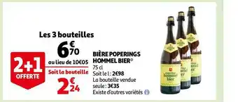 Auchan Bière Poperings Hommel Bier offre
