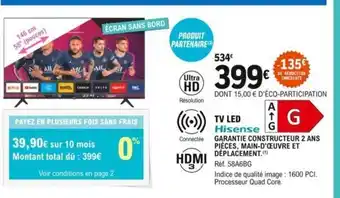 E.Leclerc Hisense Tv Led offre
