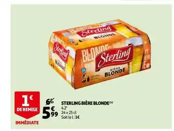 Auchan Sterling Bière Blonde offre
