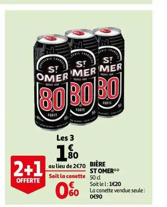 Auchan Bière St Omer offre