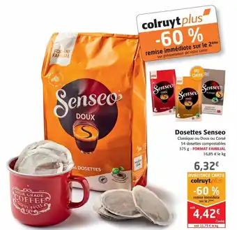 Colruyt Dosettes senseo offre