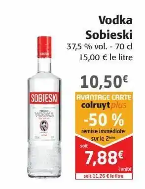 Colruyt Vodka sobieski offre