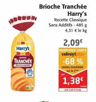 Brioche tranchée harry's