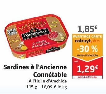 Colruyt Sardines à l'ancienne connétable offre
