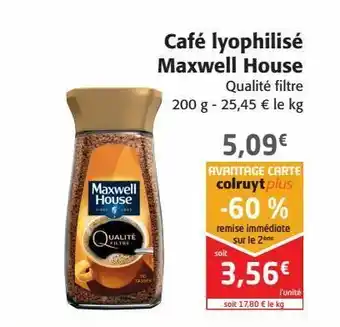 Colruyt Café lyophilisé maxwell house offre