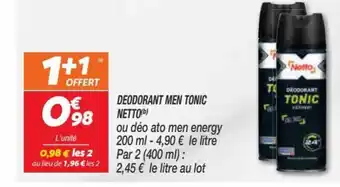 Netto Deodorant Men Tonic Netto offre