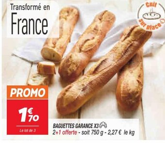 Netto Baguettes Garance x3 offre