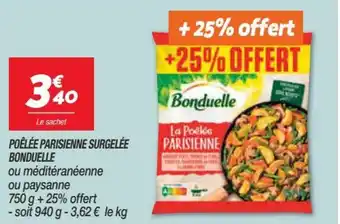 Netto BONDUELLE poêlée parsisienne surgelée offre