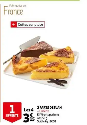Auchan 3 Parts De Flan offre