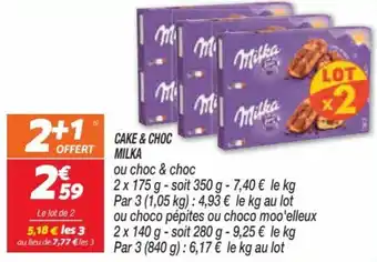 Netto MILKA cake & choc offre
