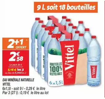 Netto VITTEL eau minérale naturelle offre