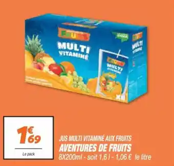 Netto Jus multi vitaminé aux fruits aventures de fruits offre