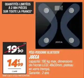 Netto Pèse-personne bluetooth jocca offre