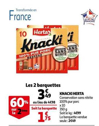 Auchan Knacki Herta offre