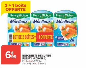 Bi1 FLEURY MICHON bâtonnets de surimi offre