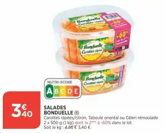 Bi1 BONDUELLE salades offre