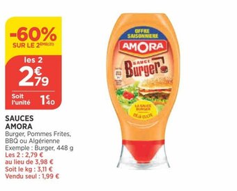 Bi1 AMORA sauces offre