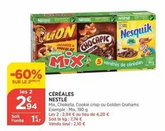 Bi1 NESTLÉ céréales offre