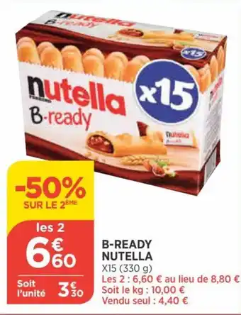 Bi1 NUTELLA b-ready offre