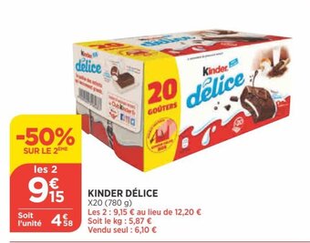 Bi1 KINDER délice offre