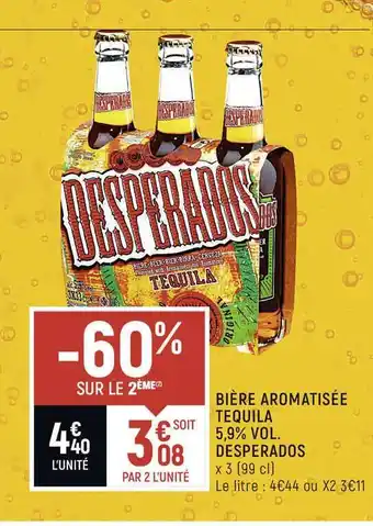 Spar Bière Aromatisée Tequila 5,9% Vol. Desperados offre