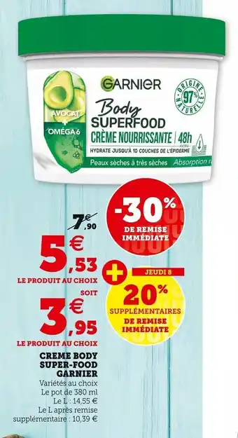 GARNIER creme bodt super-food