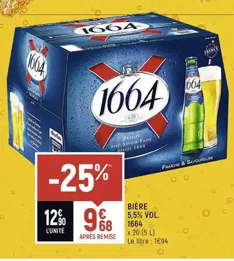 Spar Bière 5,5% Vol. 1664 offre