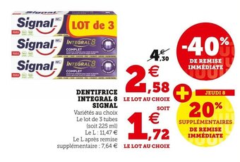 SIGNAL dentifrice integral 8