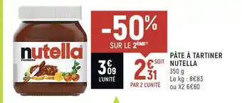 Spar Pâte à Tartiner Nutella offre