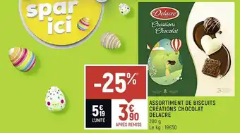 Spar Assortiment De Biscuits Créations Chocolat Delacre offre