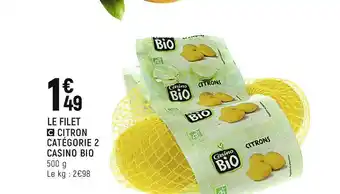 Spar Citron Casino Bio offre