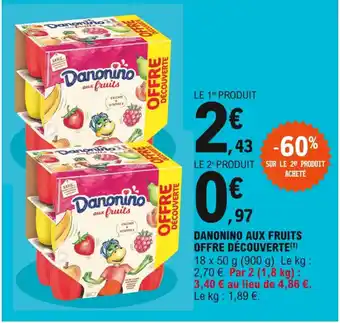 E.Leclerc Express Danonino Aux Fruits Offre Découverte offre