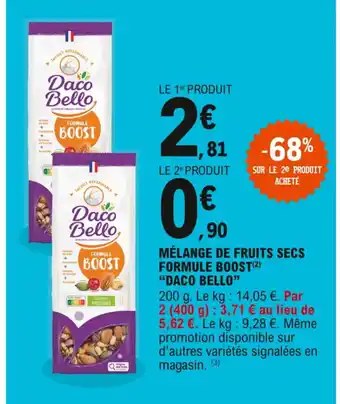 Daco Bello Mélange de Fruits Secs Formule Boost