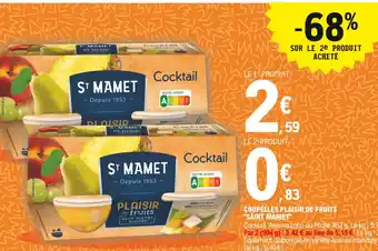 Coupelles Plaisir de Fruits "Saint Mamet"