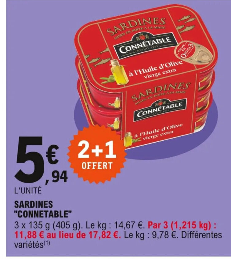 Promo Sardines chez E.Leclerc Express