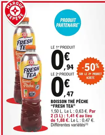 E.Leclerc Express Fresh Tea Boisson Thé Pêche offre