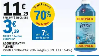 E.Leclerc Express Adoucissant Lenor offre