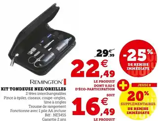 Super U Kit tondeuse nee/oreilles offre
