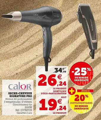 Super U Secre-cheveux signature pro offre