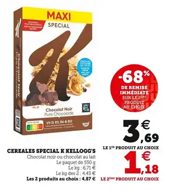 Super U Cereales special kellogg's offre