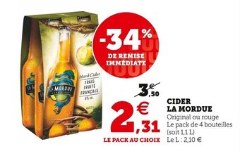 Super U LA MORDUE cider offre